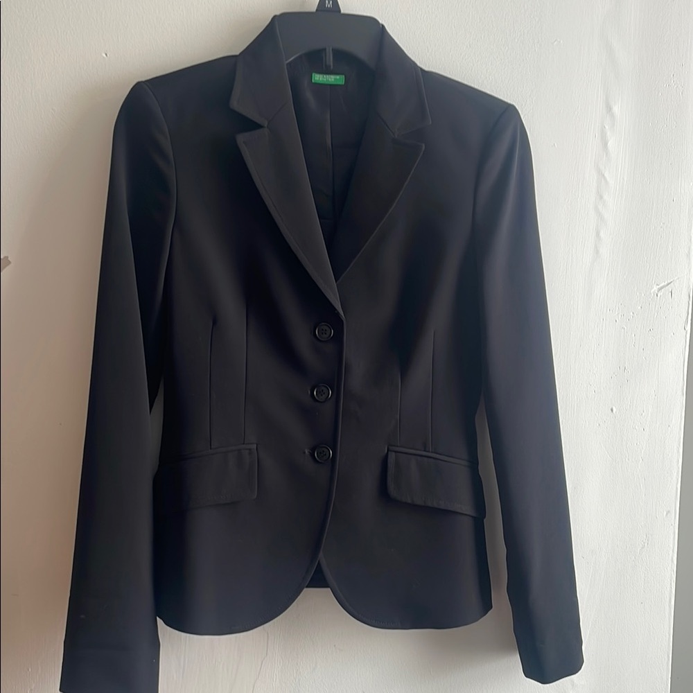 United Colors Of Benetton Black Tailored Blazer